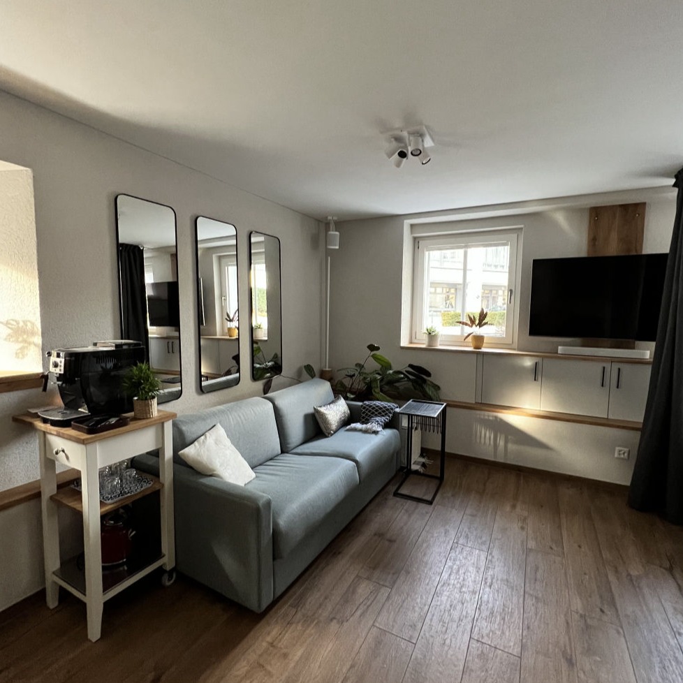 Möbilierte Wohnung Schwyz Erlen Apartment Wohnbereich